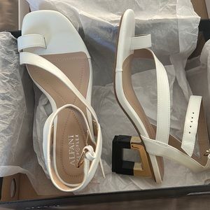 Brand new Alfani white dress sandals. Size 7.
